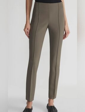Lafayette 148 New York Acclaimed Stretch Gramercy Pants in Nougat Size 14